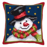 Vervaco Cross Stitch Cushion Kit - Snowman