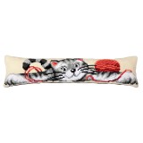 Vervaco Cross Stitch Kit - Draught Excluder - Playful Cat