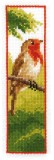 Vervaco Counted Cross Stitch Kit - Bookmark - Robin