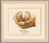 Vervaco Counted Cross Stitch Kit - Birth Record - Little Feet
