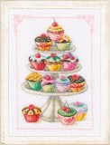 Vervaco Counted Cross Stitch Kit - Cupcake Anyone?