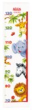 Vervaco Counted Cross Stitch Kit - Height Chart - Zoo Animals