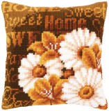 Vervaco Cross Stitch Cushion Kit - Daisies