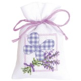 Vervaco Counted Cross Stitch Kit - Pot-Pourri Bag - Lavender Butterfly