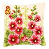 Vervaco Cross Stitch Cushion Kit - Delphiniums