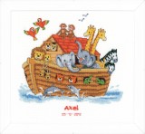 Vervaco Counted Cross Stitch Kit - Birth Record - Noah's Ark