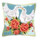 Vervaco Cross Stitch Cushion Kit - White Doves