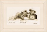 Vervaco Counted Cross Stitch Kit - Sleeping With Teddy