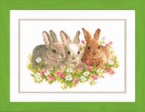 Vervaco Counted Cross Stitch Kit - Three Rabbits