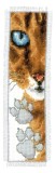Vervaco Counted Cross Stitch Kit - Bookmark - Cat Footprint
