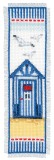 Vervaco Counted Cross Stitch Kit - Bookmark - Beach Hut