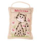 Vervaco Cross Stitch Cushion Kit - Kitten Welcome