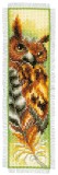 Vervaco Counted Cross Stitch Kit - Bookmark - Owl