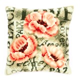 Vervaco Cross Stitch Cushion Kit - Poppy