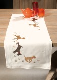 Vervaco Embroidery Kit Runner - Playful Dogs