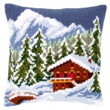 Vervaco Cross Stitch Cushion Kit - Snow Landscape