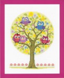 Vervaco Counted Cross Stitch Kit - The Owls Have It