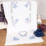 Vervaco Embroidery Kit Runner - Lavender & Butterfly