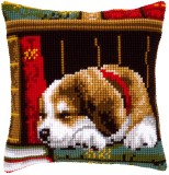 Vervaco Cross Stitch Cushion Kit - Dog Sleeping