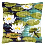 Vervaco Cross Stitch Cushion Kit - Water Lilies