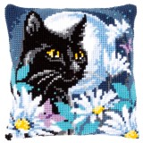 Vervaco Cross Stitch Cushion Kit - Cat in the Night