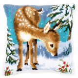 Vervaco Cross Stitch Cushion Kit - Little Deer