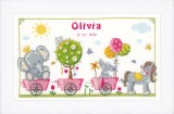 Vervaco Counted Cross Stitch Kit - Cute Animal Parade