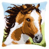 Vervaco Cross Stitch Cushion Kit - Fiery Stallion