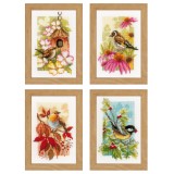 Vervaco Counted Cross Stitch Kit - Miniatures 4 Seasons - Set of 4