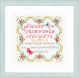 Vervaco Counted Cross Stitch Kit - Alphabet and Roses