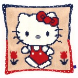 Vervaco Cross Stitch Cushion Kit - Hello Kitty on a Walk