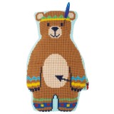 Vervaco Cross Stitch Cushion Kit - Lief! - Indian Bear