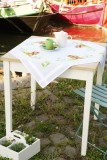 Vervaco Counted Cross Stitch  - Tablecloth - Rabbit on the Grass