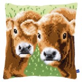 Vervaco Cross Stitch Cushion Kit - Two Calves