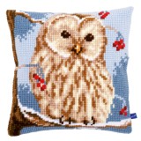 Vervaco Cross Stitch Cushion Kit - Winter Owl