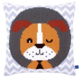 Vervaco Cross Stitch Cushion Kit - Winking Dog