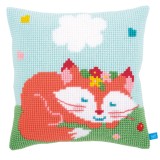 Vervaco Cross Stitch Cushion Kit - Lief! Sleeping Fox