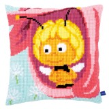 Vervaco Cross Stitch Cushion Kit - Maya in a Pink Flower