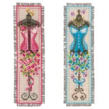 Vervaco Counted Cross Stitch Kit - Bookmark - Vintage Mannequins - (Set of 2)