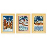 Vervaco Counted Cross Stitch Kit - Winter Night - Set of 3