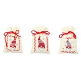 Vervaco Counted Cross Stitch  - Pot-Pourri Bag - Christmas Elves (Set of 3)