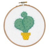 Vervaco Counted Cross Stitch Kit with Embroidery Ring - Cactus I