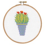 Vervaco Counted Cross Stitch Kit with Embroidery Ring - Cactus II