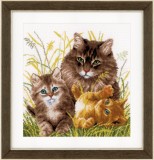 Vervaco Counted Cross Stitch Kit - Cat Family