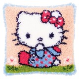 Vervaco Cross Stitch Cushion Kit - Hello Kitty on the Grass