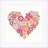 Vervaco Counted Cross Stitch Kit - Floral Heart