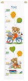 Vervaco Counted Cross Stitch Kit - Height Chart - Playful Bear