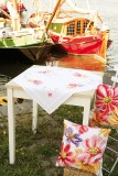 Vervaco Counted Cross Stitch  - Tablecloth - Colourful Flowers