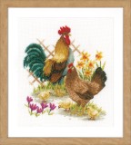 Vervaco Counted Cross Stitch Kit - Chicken Family