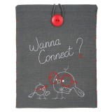 Vervaco Embroidery Kit Tablet Cover - Wanna Connect?
